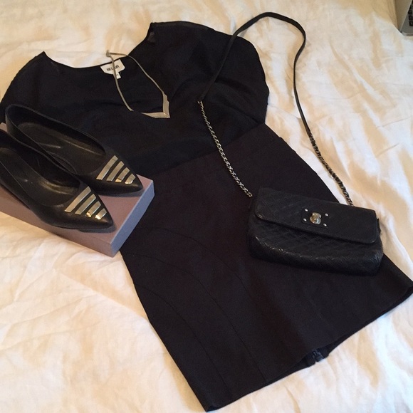 All Saints Dresses & Skirts - All Saints Black Bandage Bodycon Mini Skirt 6